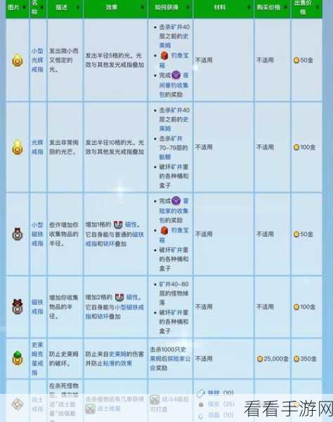 星露谷物语深度解析，饰品等级上限大揭秘