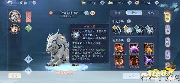 笑傲江湖手游，揭秘宠物变异皮肤珍稀获取攻略