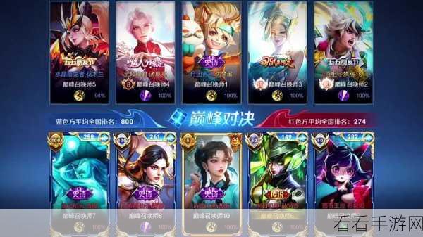 探寻武器双排最佳召唤师，巅峰对决中的神秘搭档