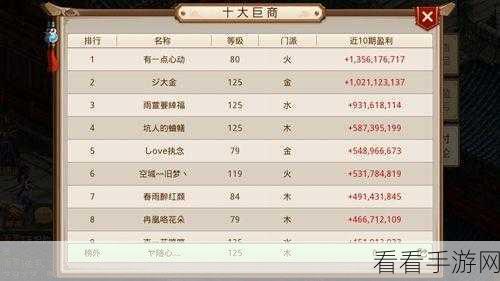 墨武侠手游搬砖致富秘籍，深度解析高效赚钱攻略