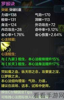 天涯明月刀手游，真武心法终极搭配策略，解锁战斗新境界