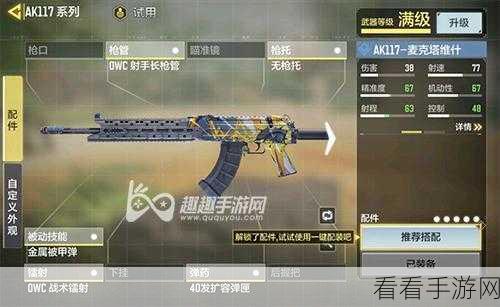 AK117称霸战场，使命召唤手游顶尖赛事配件搭配深度解析
