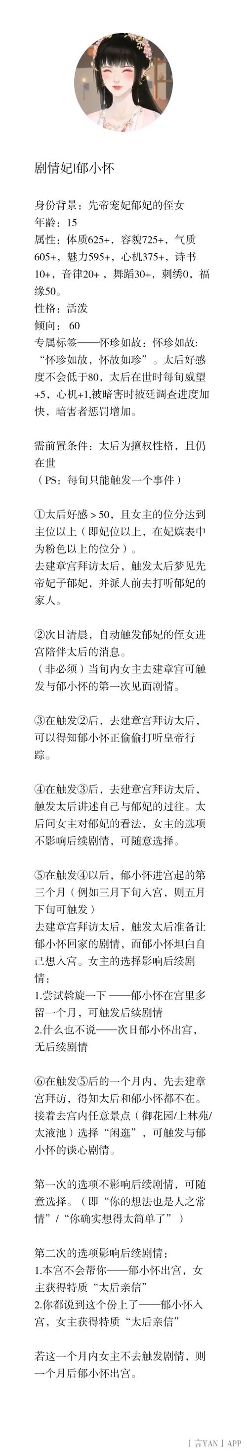 探秘<深宫曲>郁小怀角色，剧情抉择与震撼结局全攻略