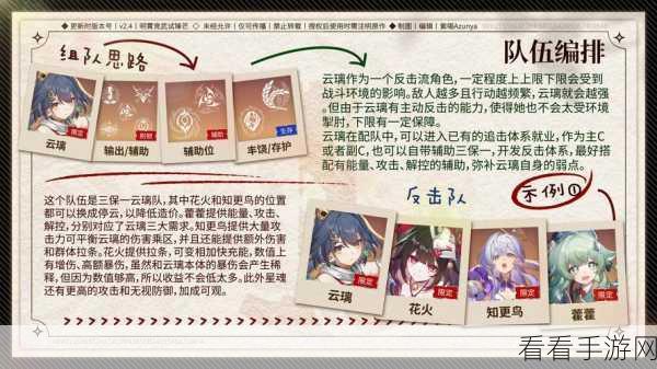 崩坏星穹铁道云璃混沌虚构关卡致胜阵容全解析
