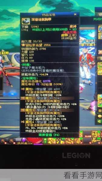 DNF 玩家必备，深度剖析胸甲词条，揭秘角色提升关键属性