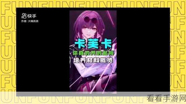 崩坏星穹铁道卡芙卡抽取必知的精准攻略秘籍