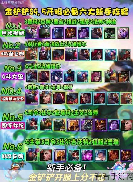 金铲铲新手必备，超实用阵容秘籍