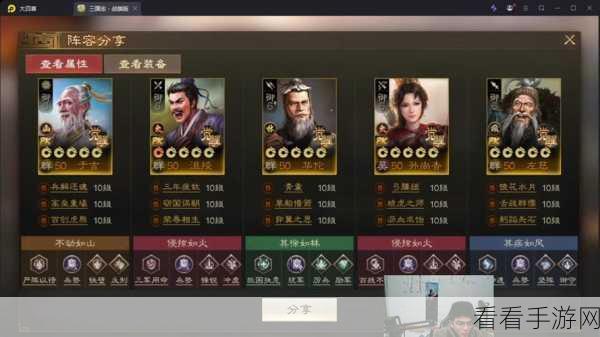 三国志·战棋版，顶级阵容策略解析与实战应用