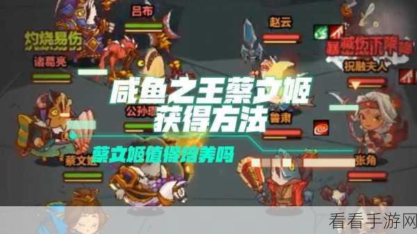 咸鱼之王独家揭秘，高效获取蔡文姬的终极攻略