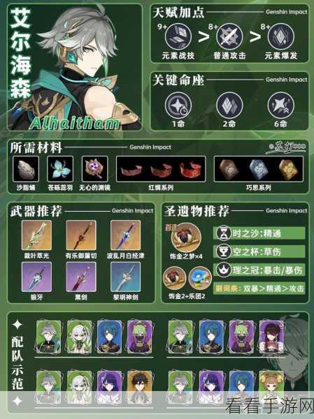 原神新贵艾尔海森，深度解读其神秘技能与强大实力