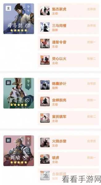鸿图之下 S2 武将搭配秘籍大揭秘