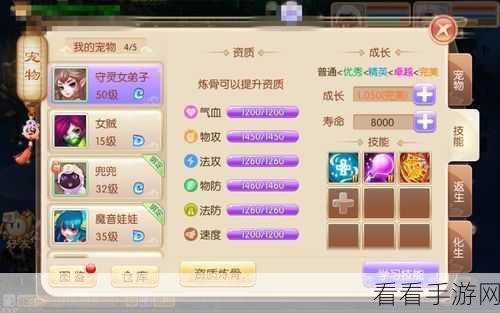 梦幻诛仙手游，A级仙侣小白技能全解析，助你称霸仙界！
