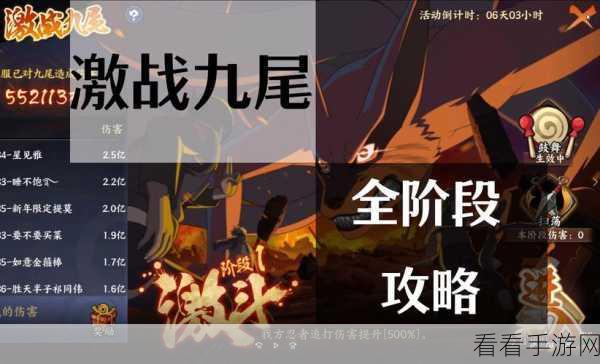 火影忍者手游，忍者新世代激战九尾全攻略