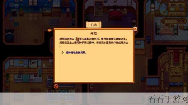 星露谷物语新手必知，任务攻略与工具详解秘籍