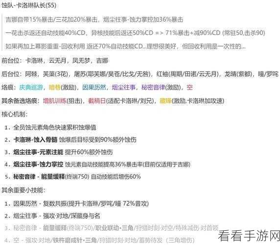 白荆回廊深度攻略，蚀爆队顶尖阵容搭配与实战技巧揭秘