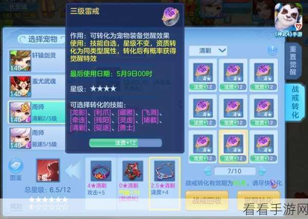 神武2手游深度攻略，法宠低级技能精选与宠物技能搭配秘籍
