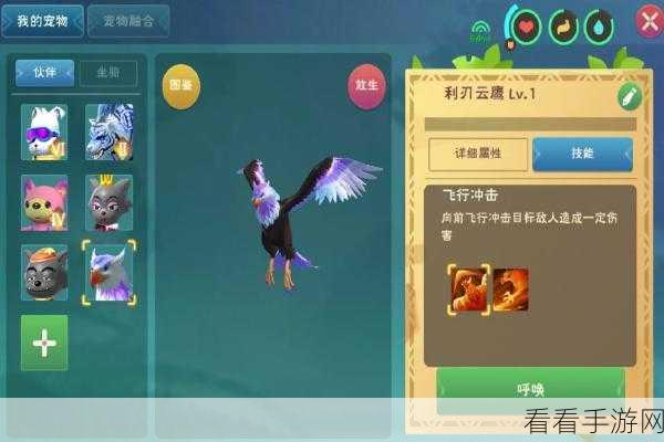 创造与魔法深度解析，云鹰与利刃云鹰资质技能全揭秘，饲料配方大公开！