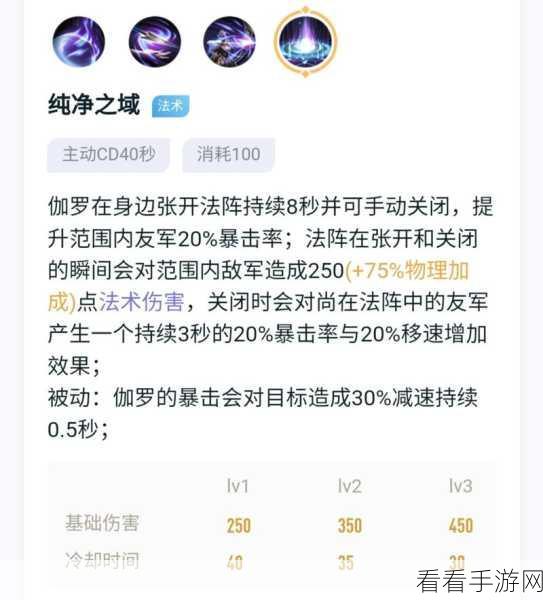 伽罗大招秘籍，CD 掌控与最佳释放时机全解析