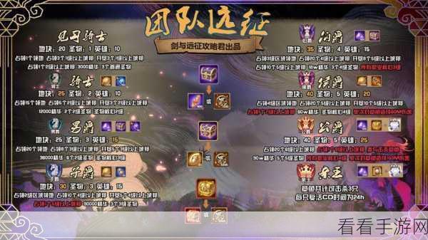 剑与远征秘宝峡湾20层通关秘籍，解锁宝藏的终极攻略