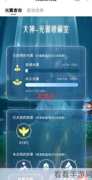 光遇深度攻略，揭秘永久光之翼的高效获取途径