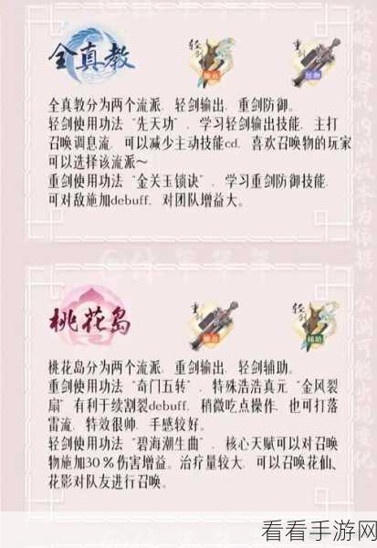射雕手游门派选择全攻略，精准定位，快速升级之路