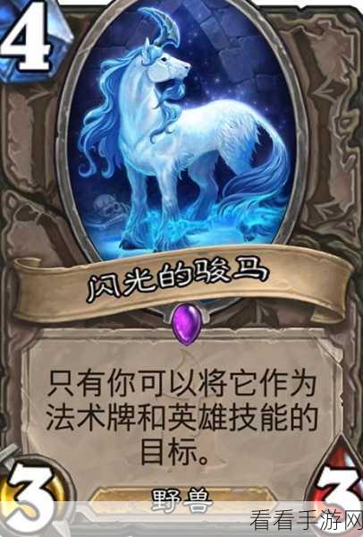 炉石传说深度解析，揭秘闪光骏马图鉴，探索神秘骏马属性与竞技策略