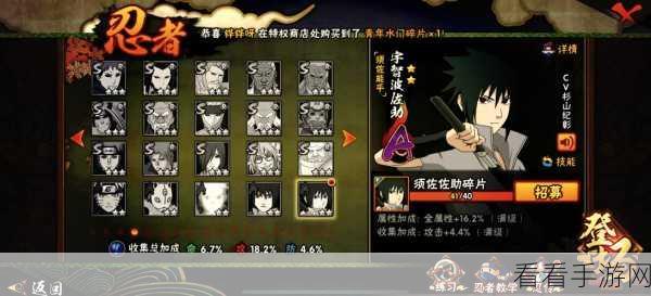 火影忍者手游深度攻略，揭秘妙木仙境319关通关秘籍