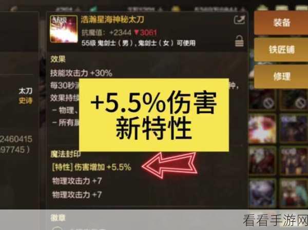 DNF手游重大更新，幽魂削弱深海崛起，剑宗SS装备伤害深度剖析