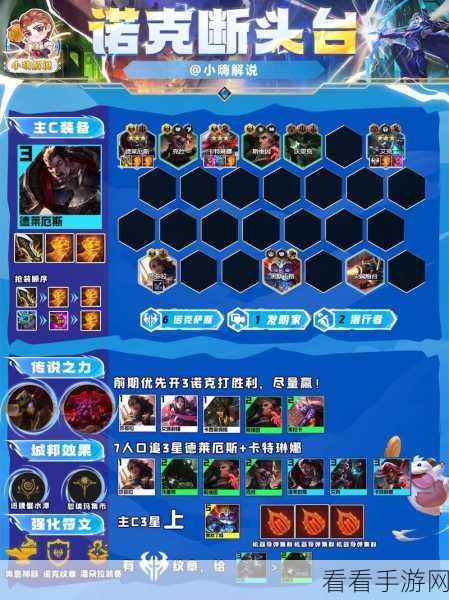云顶之弈S5赛季征服者诺手国际服深度攻略，征服战场，主宰棋局