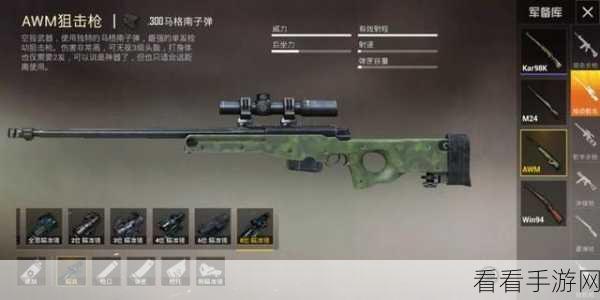 AWM狙击枪霸主地位揭秘，和平精英中的终极杀器