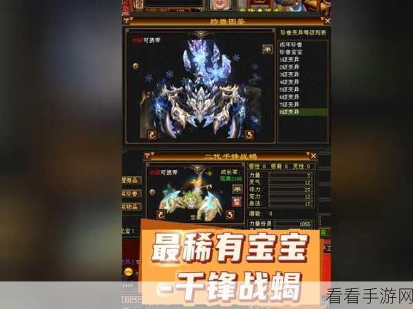 天龙八部宝宝繁殖超强攻略，精准挑选与完美配对秘籍