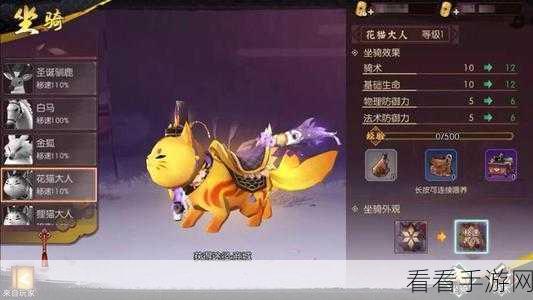 侍魂胧月传说，独家揭秘狐狸坐骑的获取秘籍