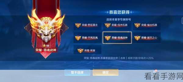王者荣耀巅峰等级，王者之上的神秘领域