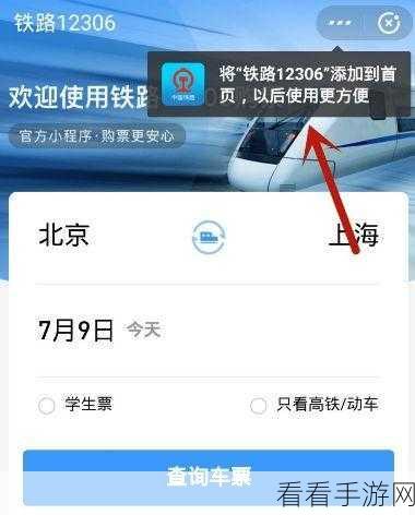 轻松掌握铁路 12306 火车票查询秘籍