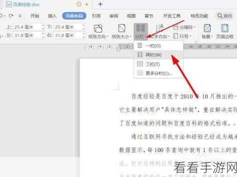 轻松搞定 WPS Word 分栏!详细教程大放送