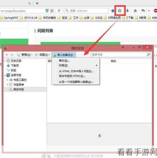 轻松搞定！Firefox 导入书签的详细指南