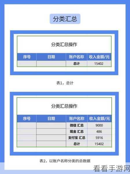 WPS Excel 同类物品归类求和秘籍，分类汇总技巧大揭秘