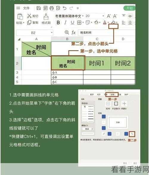 Excel 单元格内两行字轻松输入秘籍