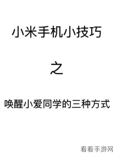 轻松解锁小米 14 的超级小爱秘籍