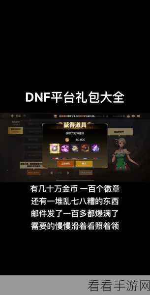 DNF手游礼包领取攻略，解锁豪华福利，助力冒险之旅