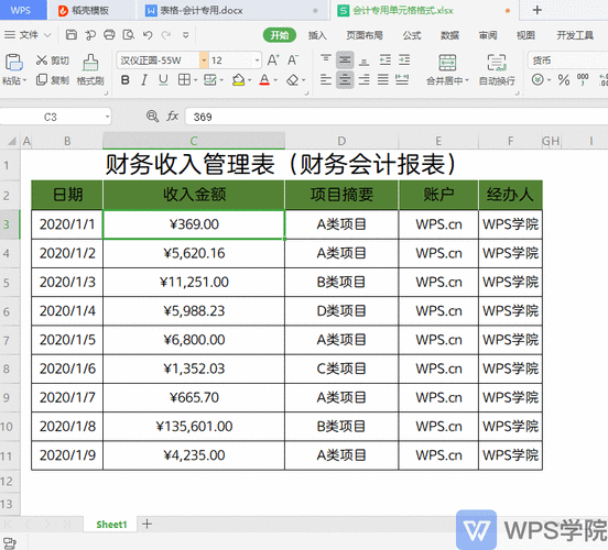 轻松搞定 WPS Excel 表格会计专用格式设置秘籍