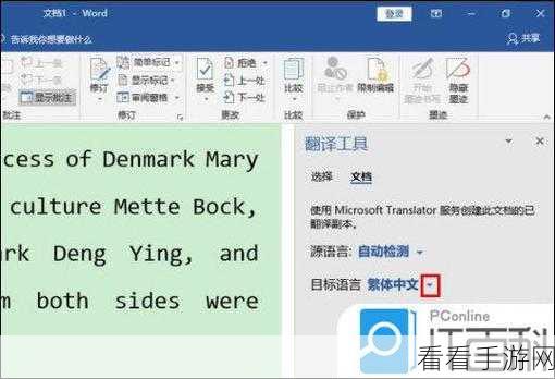 轻松搞定 Word 文字文档所选文字翻译秘籍