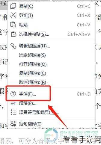 轻松掌握!WPS Word 文档文字着重号添加秘籍