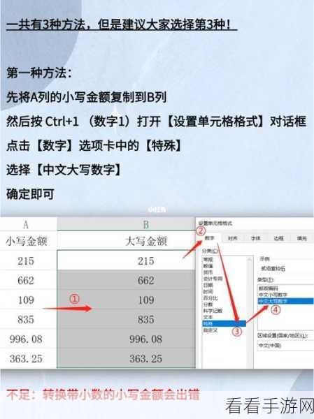 轻松搞定！WPS Excel 表格自动金额大写设置秘籍