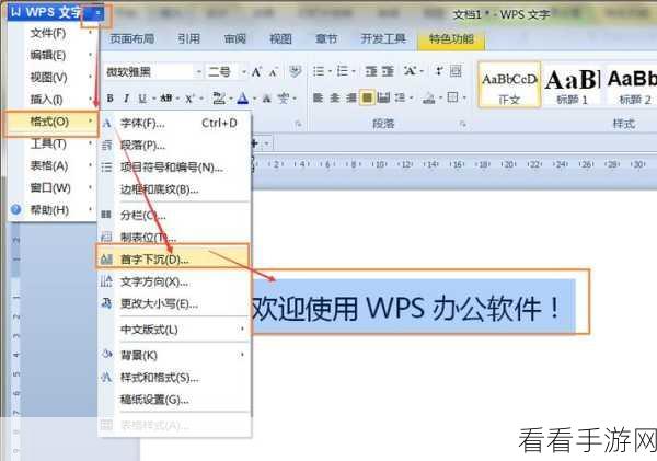 轻松搞定 Word 文档首字渐变下沉的秘诀