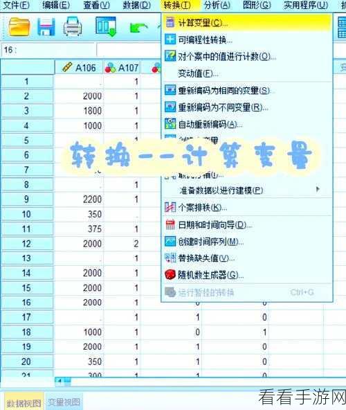 SPSS 添加变量的简易指南与详细教程