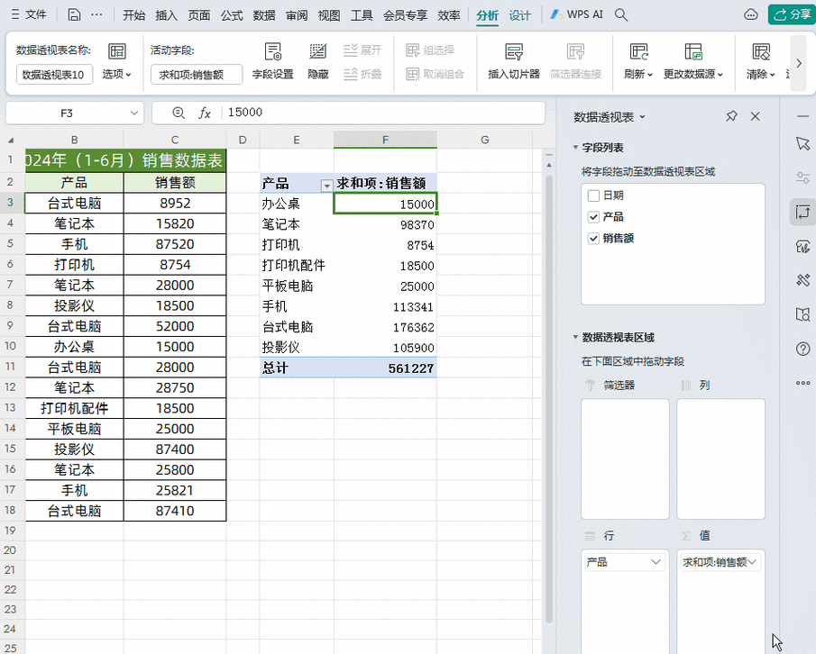轻松掌握！WPS Excel 数据透视图行列切换秘籍