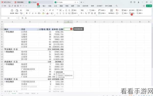 轻松掌握!WPS Excel 数据透视表字段折叠秘籍