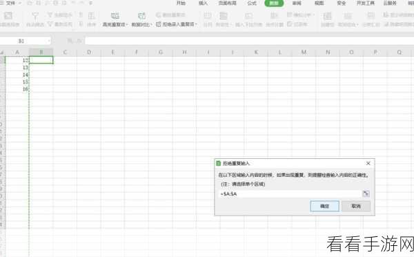 轻松解决！WPS 表格拒绝重复录入项的秘籍