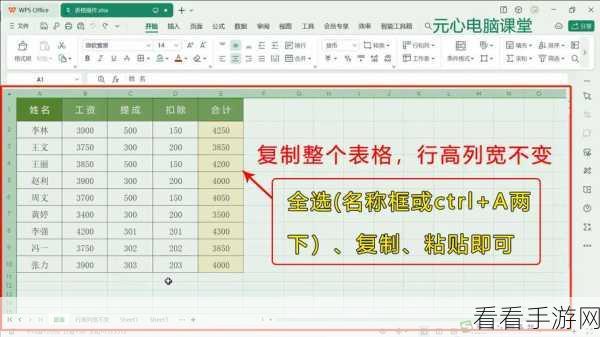 WPS 表格行高异常?一招解决行内文本显示问题